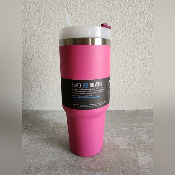 Stanley Adventure The Quencher Travel Azalea Pink Tumbler 30oz NEW - Picture 2 of 8